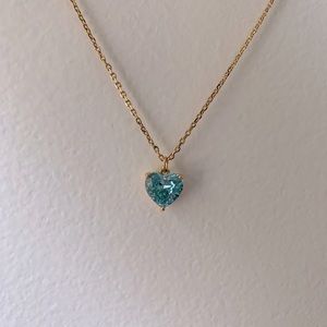 Kate Spade March birthstone necklace (aquamarine)
